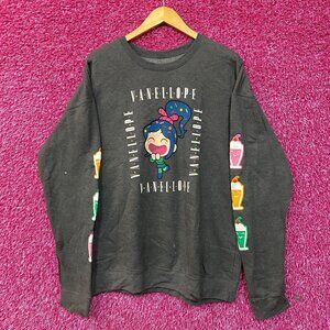 Disney Wreck-It Ralph Vanellope von Schweetz Crewneck Sweatshirt Large